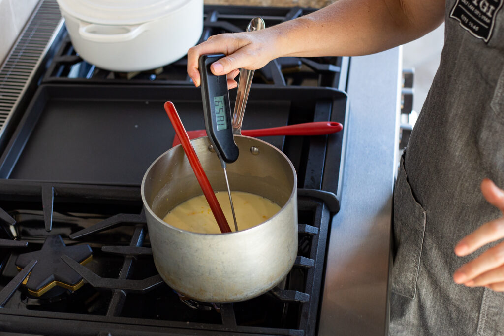 digital thermometer tempering eggs