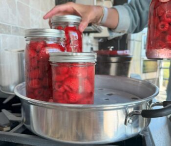 canning fresh raspberries